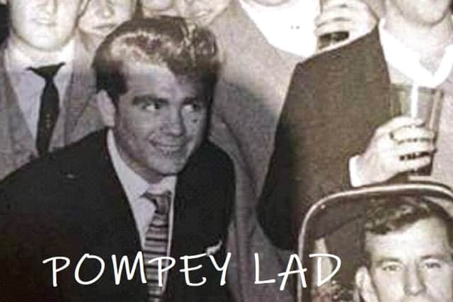 Front cover of Pompey Lad part two with George seated on the left in the foreground.