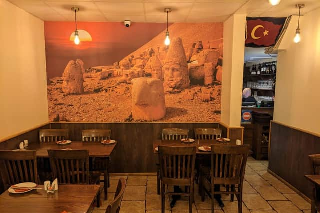 The ancient monuments on Mount Nemrut.