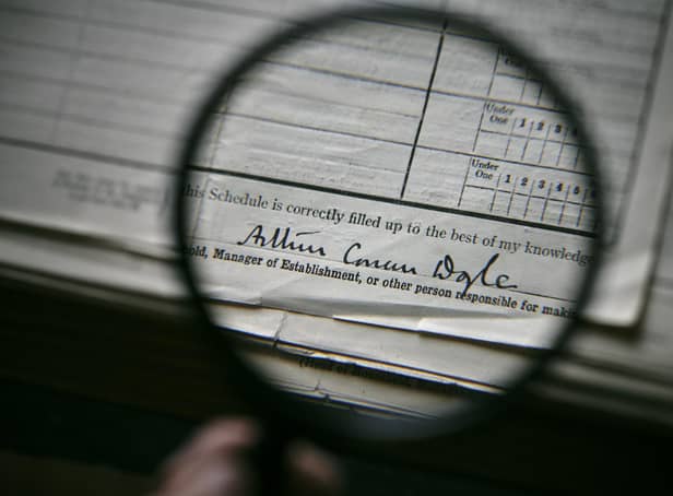 The 1921 Census shows many notable figures including Sir Arthur Conan Doyle.