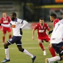 Bedsente Gomis, pictured playing for Hawks last season, has signed for Gosport Borough. Picture: Chris Moorhouse