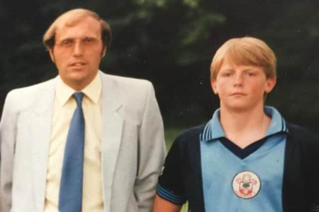 Southampton youth coach Bob Higgins with Lee Smith in 1984.
