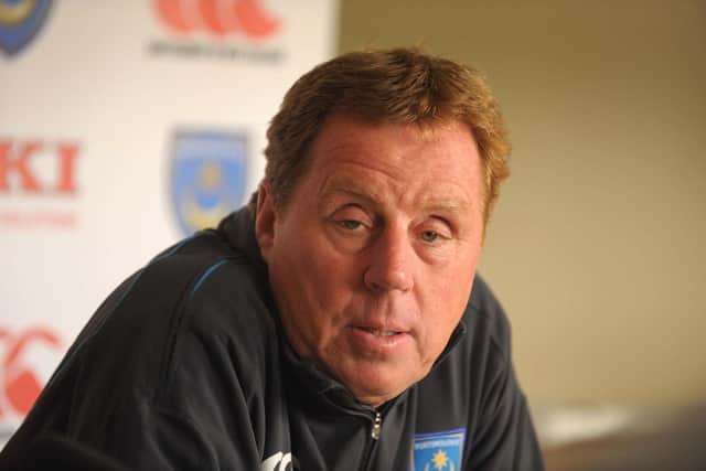 Harry Redknapp managed Pompey for 243 matches over two spells, winning 108 of them. Picture: Robin Jones