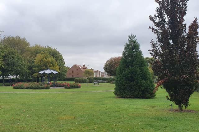 The park off Westlands Grove, Portchester, where a body was discovered. The discovery is not being treated as suspicious. 

Picture: Habibur Rahman