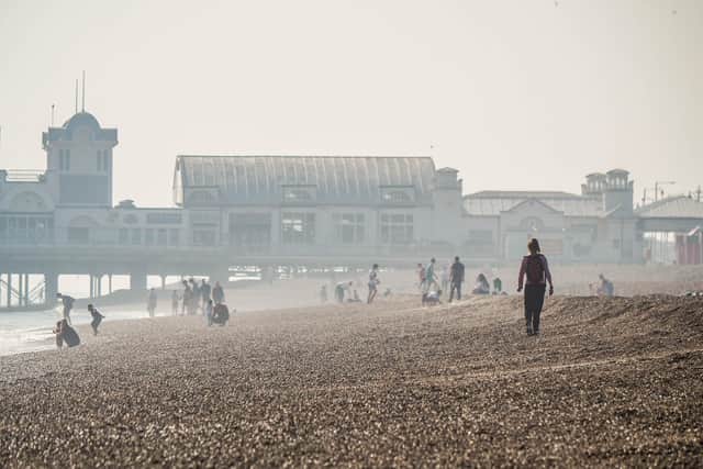 People at Southsea near South Parade Pier. Picture: Habibur Rahman