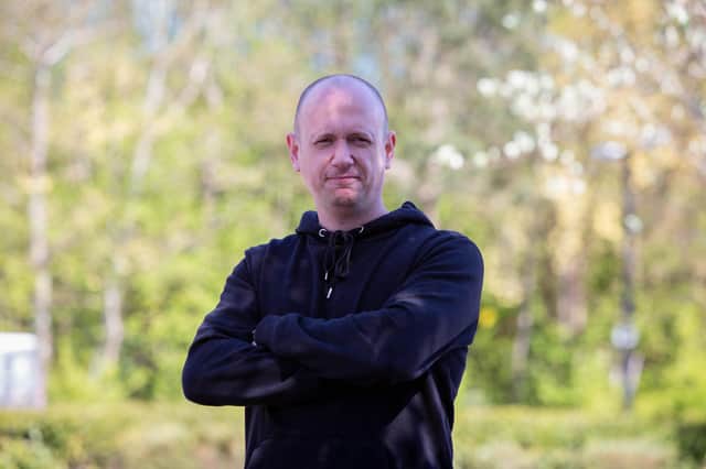 Luke Porter completed a challenge doing 4 mile runs every 4 hours for 48 hours
Pictured: Luke Porter outside his office, Marble Talent Group.
Picture: Habibur Rahman