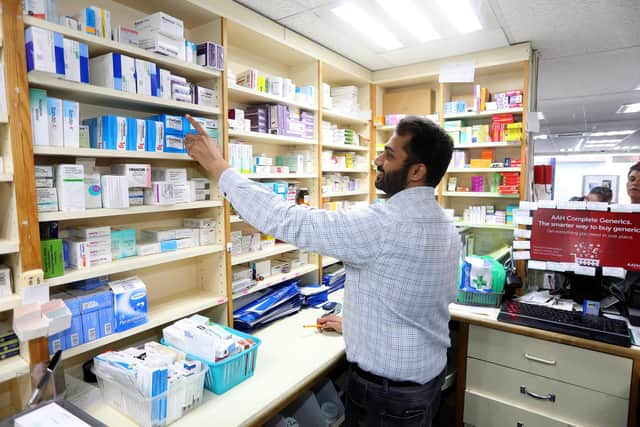 Owner Nishaan Amin at Brockhurst Pharmacy. Picture: Sam Stephenson