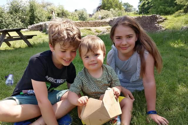 Zach with his siblings Matthew and Freya.
