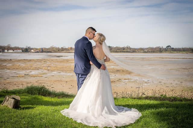 Matthew and Sarah on their wedding day. Picture: Carla Mortimer Photography, carlamortimerweddingphotography.co.uk