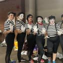 Knowle Hotshots - best fancy dress (from left) Zoe Jennings, Mimosa Griffiths, Vicky Richardson, Helen Manuel, Angela Carpenter, Stacey Grantham, Lisa Ayres