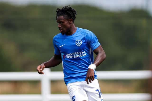 Jayden Reid hasn't featured for Pompey since a friendly against Bristol City in July 2022. Picture Rogan/Fever Pitch.