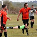 Luke Musselwhite celebrates netting for AFC Portchester Reserves in their 2-2 draw with Freehouse. Picture: Sam Stephenson