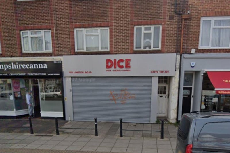 Dice Pizza, a takeaway at 444 London Road, Portsmouth was handed a new four-out-of-five food hygiene rating after assessment on August 2, the Food Standards Agency's website shows.