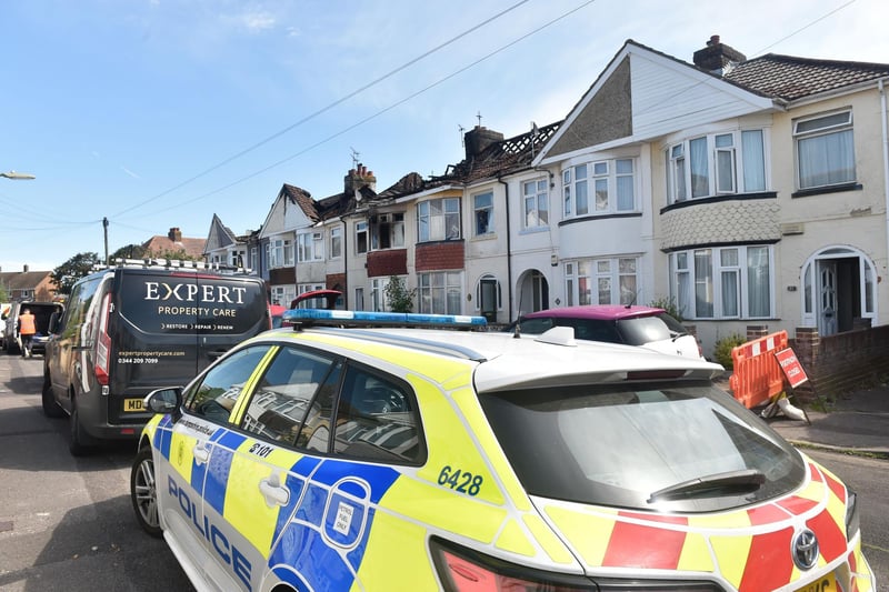 Firefighters tackled a blaze that affected eight houses. Families went back to their houses this morning to see what they could salvage.