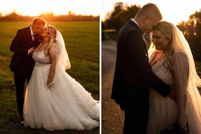 Paul Ransom and Sophie Ransom on their wedding day.