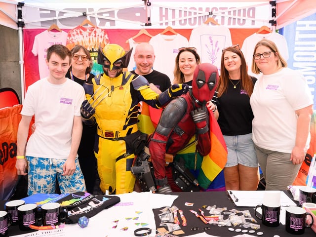The Portsmouth Pride Stand. Picture: Keith Woodland (110521-190)