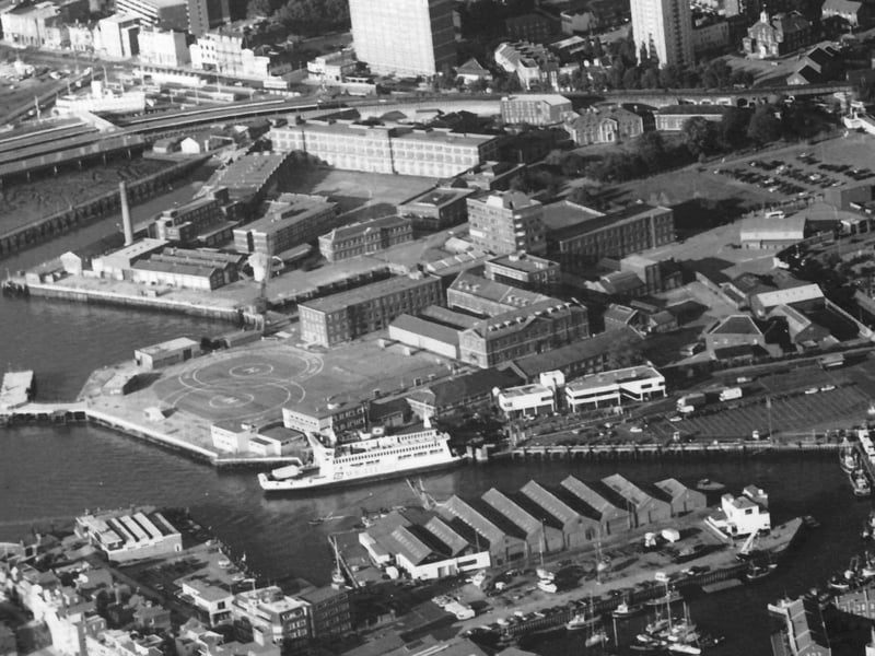 HMS Vernon now Gunwharf Quays. Amazing to think that HMS Vernon was still in situ in the mid 1990's as seen in this picture sent in by Dave Roberts.