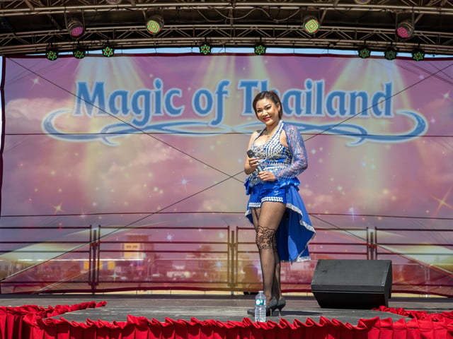 Southsea Common was transformed this weekend into a Thai craft and food extravanganza for the whole family.
Pictured - Singers and dancers performed on stage throughout the day
Photos by Alex Shute