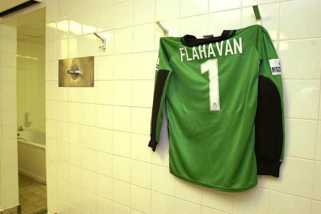 Former Pompey keeper Aaron Flahavan tragically passed away on August 5, 2001. Picture: Malcolm Wells