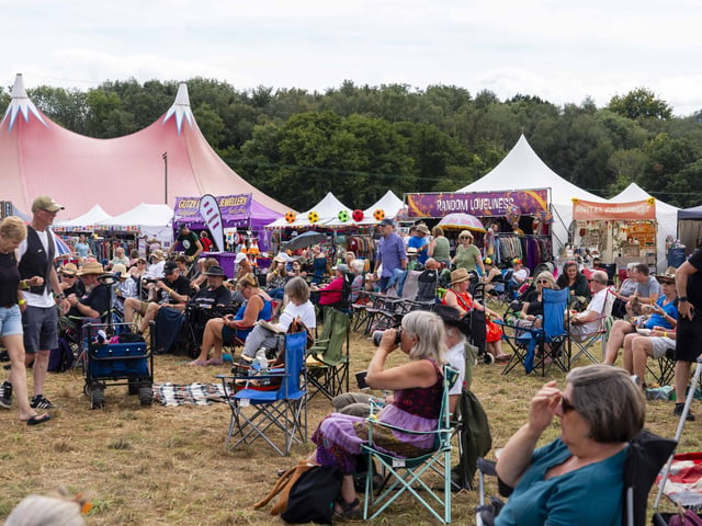 The weekend brought cloudier conditions but it didn't dampen spirits at Wickham Festival.