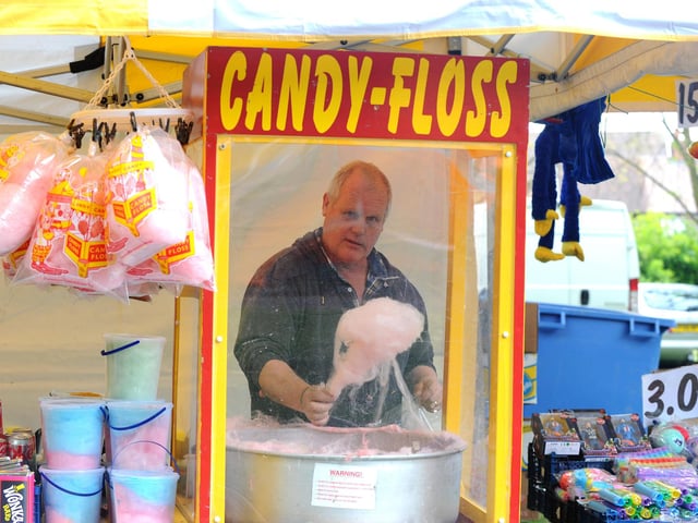 St Mary's Church in Fratton May Fayre took place on bank holiday Monday, May 2. Candy Floss was available from the Fun Foods stall. Picture: Sarah Standing (020522-5331)