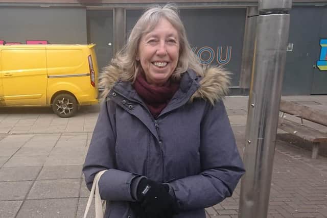 Ms Jeal, Fratton resident, is concerned about the rising cost of living, and whether people could afford to house refugees. Picture: Freddie Webb