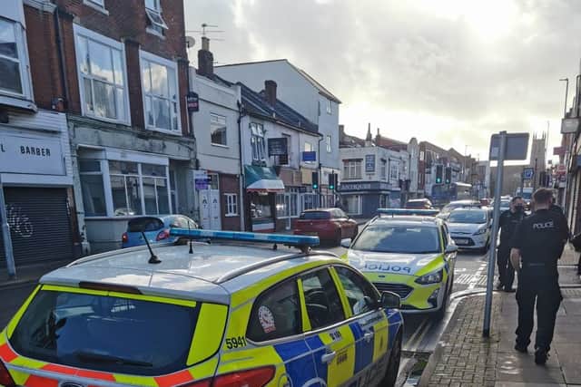 Officers at the scene in North End where a man was tasered.