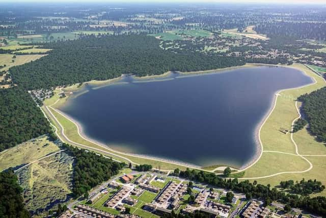 The planned Havant Thicket Reservoir