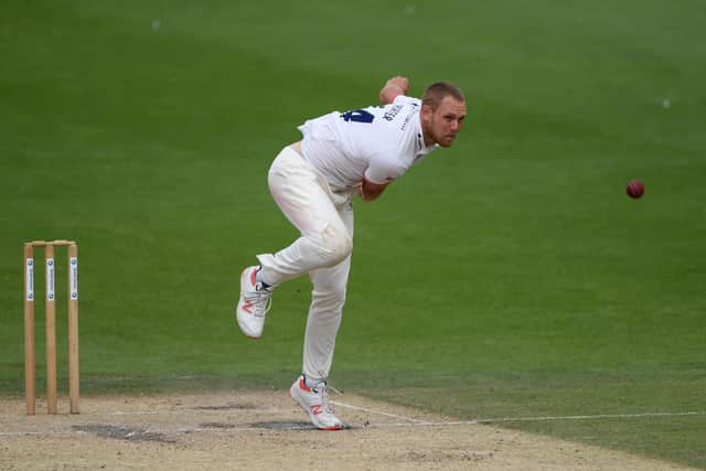 Jamie Porter has taken 18 Bob Willis Trophy wickets in 2020. Photo by Mike Hewitt/Getty Images.