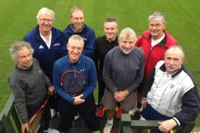 Avenue midweek men versus Canoe Lake. Front: Rod Bailey, Ronin Ellison, Rob Mort, Phil Pinto. Back: Tim Fielder, Martin Jewell, David Spink, Richard Ainscow