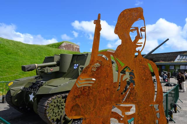 Pictured is: Godfrey Hammond served with the 41 Royal Marine Commando on Sword beach
Picture: Keith Woodland (260521-32)