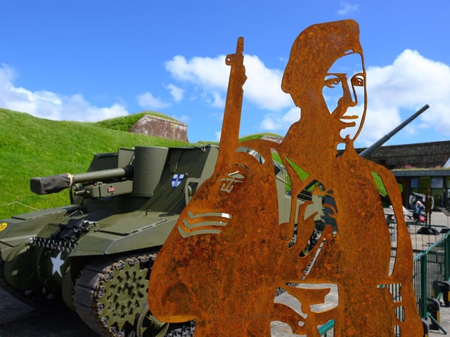Pictured is: Godfrey Hammond served with the 41 Royal Marine Commando on Sword beach
Picture: Keith Woodland (260521-32)