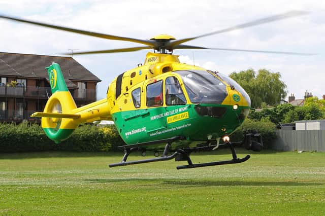hampshire and iow air ambulance helicopter