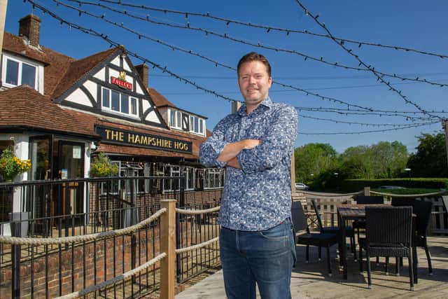 General manager Stuart Midgely at The Hampshire Hog. Picture: Habibur Rahman