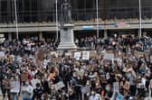 The Black Lives Matter protest taking place in Guildhall Square, Portsmouth, on Thursday, June 4.

Picture: Saffron Watson Photography