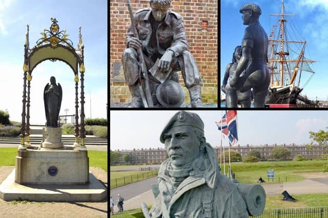 The city has a number of statues and memorials - here are just some of them