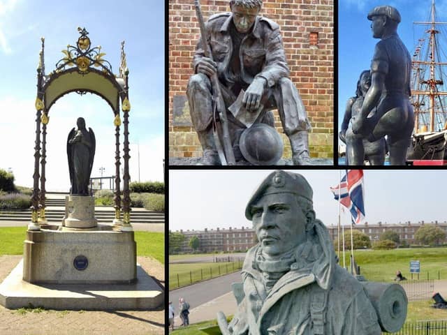 The city has a number of statues and memorials - here are just some of them