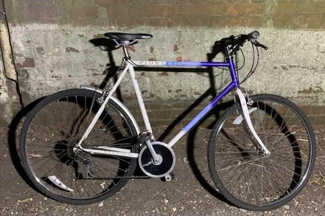 A man in his 50s-60s was found laying on the B2150 road near Station Road in Droxford at around 11pm on August 10 2020. Hampshire police released this picture of his bike in an attempt to identify who he is. Picture: Hampshire police