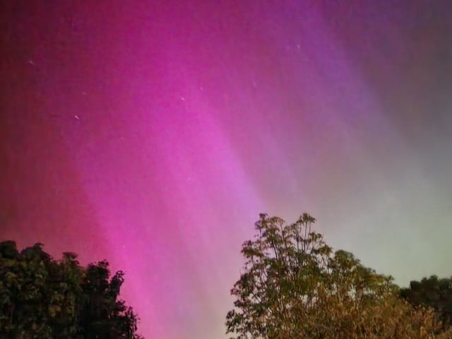 The Northern Lights seen over Gosport.
