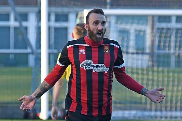 Jamie Wrapson was among Fleetlands' goalscorers at Andover Town. Picture: Neil Marshall