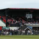 The main stand at Fareham Town's Cams Alders. Picture by Nathan Lipsham