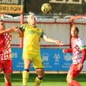 Hawks striker Danny Wright (middle) is due to see an osteopath on Friday. Picture by Dave Haines