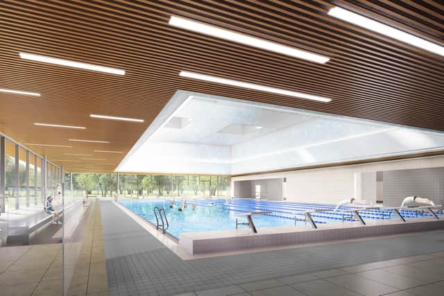 Rendered image of the new Ravelin Sports Centre. Picture: FaulknerBrowns