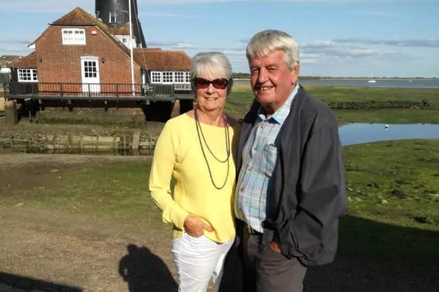 Noreen Wileman with partner Mike Potter