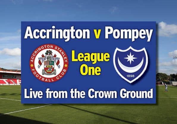Pompey take on Accrington tonight in League One.