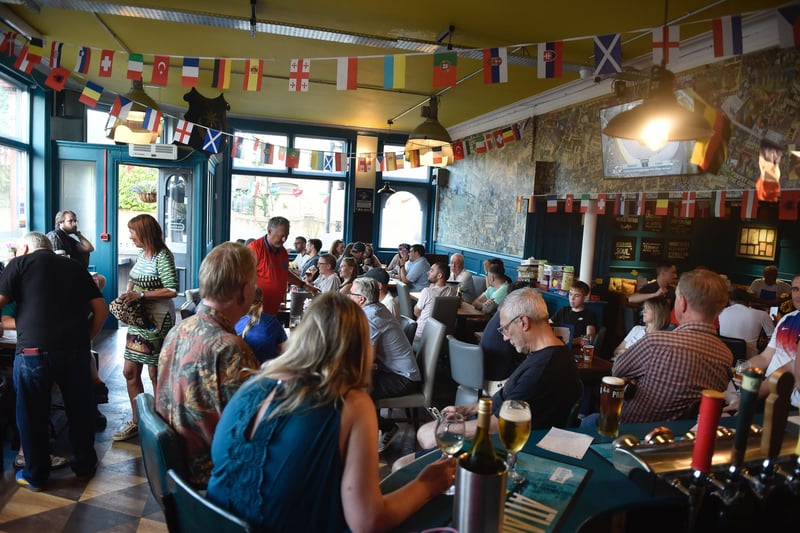 Fans at the The Shepherd's Crook Pub and Kitchen in Milton ahead of the match