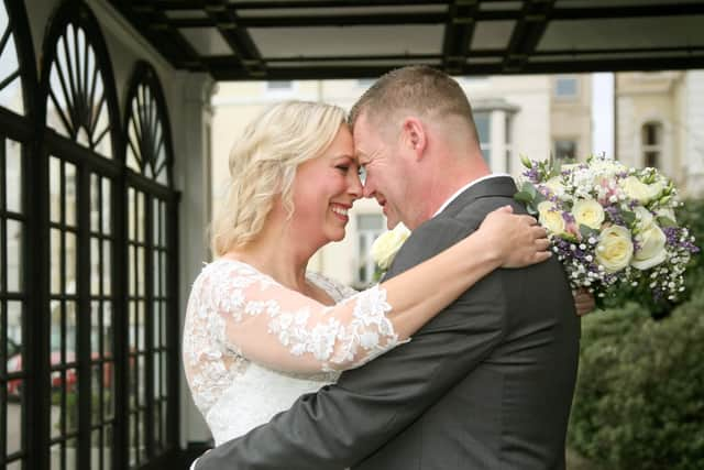 Steve and Leah Fossett's wedding at The Queen's Hotel.
Picture: Naomi Lloyd