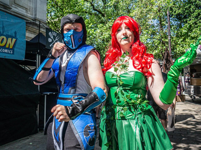 Portsmouth Comic Con 2023 at Portsmouth Guildhall on Saturday 3rd June 2023Pictured: People dressed up at the eventPicture: Haibur Rahman