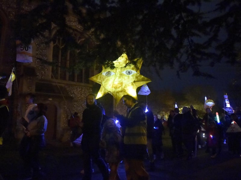 Some of the lights at the parade.