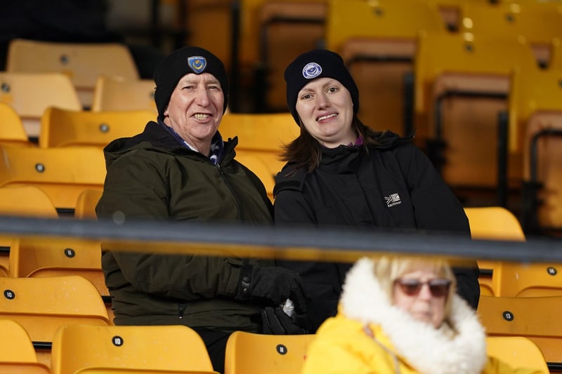 Around 1,800 Pompey fans were in raucous voice in the 1-0 victory at Port Vale.