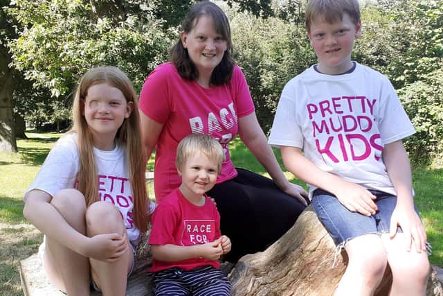 Back row: Elizabeth Rooney, Charlotte Lewis and Michael Rooney. Front: Jack Lewis.